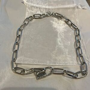 Silver Lock necklace
